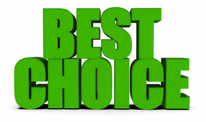 Best Choice, 3d text