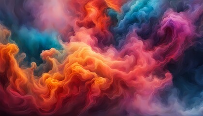 Fototapeta premium カラフルな煙のイメージ 背景素材
