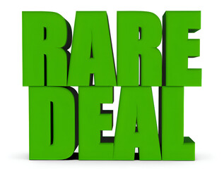 Rare Deal, 3d text