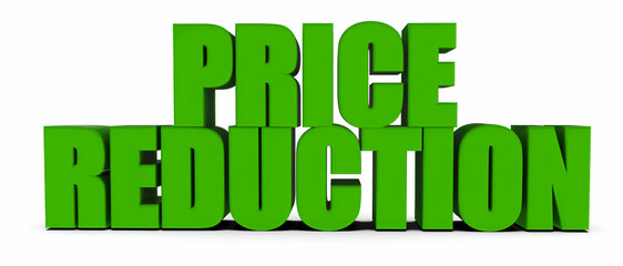 Price Reduction, 3d text