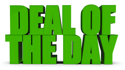 Deal Of The Day, 3d text