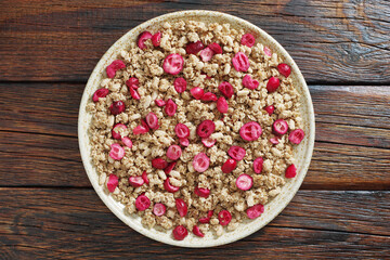 Cranberries roasted muesli