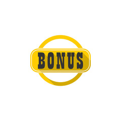 Bonus sign icon isolated on transparent background