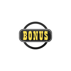 Bonus sign icon isolated on transparent background