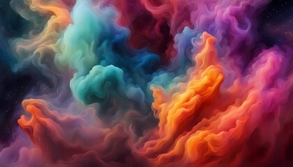Fototapeta premium カラフルな煙のイメージ 背景素材