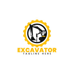 Excavator logo design