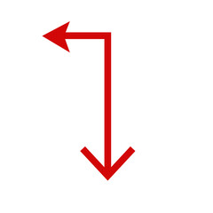 double red arrow icon 