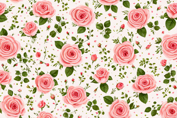 seamless background with roses