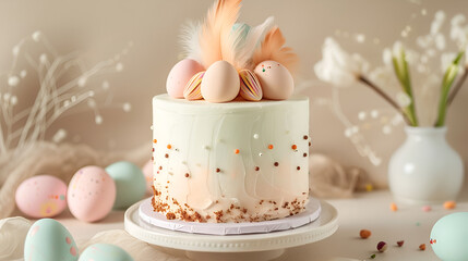 easter bunny and eggs