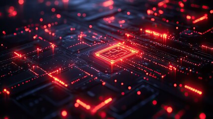 Fototapeta premium A cybersecurity banner features digital locks and protective measures, highlighting AI's role in safeguarding cryptocurrency and online services.