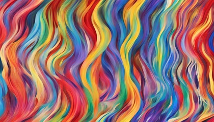 Obraz premium 重なり合うカラフルなインクの曲線イメージ
