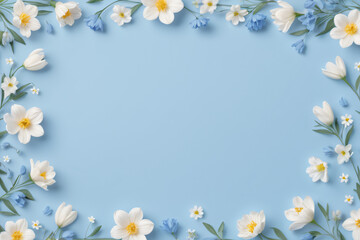 Obraz premium frame of white flowers
