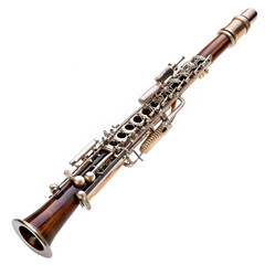 Obraz premium Musical instrument Oboe on white background