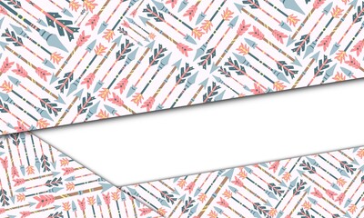 arrow geometric background. tribal ethnic concept. wild, bohemian, and traditional themes