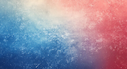 Fototapeta premium A grainy gradient background with soft red and blue tones