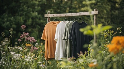 A clothing line made from biodegradable materials that naturally composts after use, leaving no trace on the environment