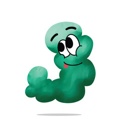 happy cloud mascot character. cute, funny and playful concept. weather, nature, or atmospheric themes