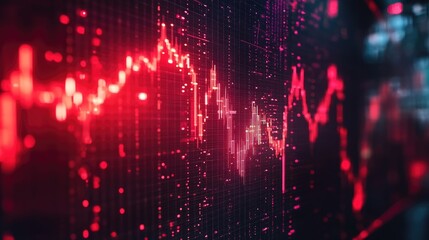 Obraz premium Global stock market crash due to recession fears