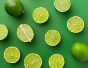 Fototapeta premium orange fruit in a row with a view from above
