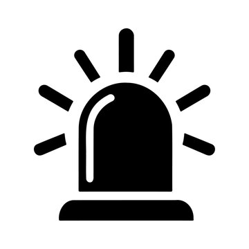 recommend clip art: Emergency ambulance siren signal silhouette icon design 