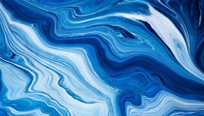 Deep Blue Marble: Abstract Stone Elegance