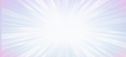 Obraz premium White sun burst panorama widescreen background, Usable for social media, story, banner, poster, Advertisement, events, party, celebration, and various graphic design works