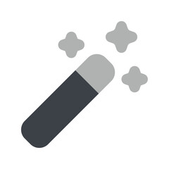 Magic wand icon. magic wand, magic, wizard, magician, witch, enhance, miracle, edit tools, witchcraft, effect. Vector icon illustration