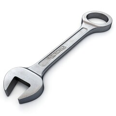 Basic hand tools: Wrench isolated on white background  