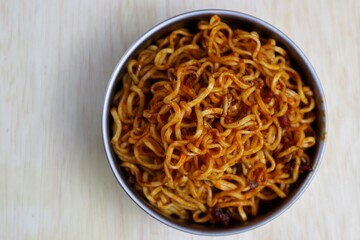 Korean spicy chicken flavor instant ramen noodles