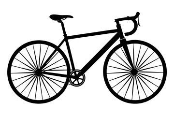 Bicycle silhouette icon vector illustration.