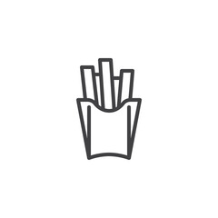 French Fries line icon