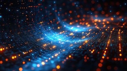 Fototapeta premium A geometric technology background with grid patterns, suitable for graphic design with an abstract digital theme.