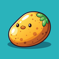 Cute Cartoon-Style Potato Character