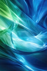 Fototapeta premium Vibrant and dynamic abstract digital backdrop featuring blue and green hues