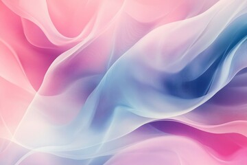 Abstract Decorative Design Featuring Waves and Curved Lines in a Blurred Pastel Color Smoke Gradient Ideal for Graphic Wallpapers Book Covers and Banners 2D Cartoon Illustration