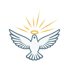 Pentecost poster design for print or use as card, flyer or T shirt	