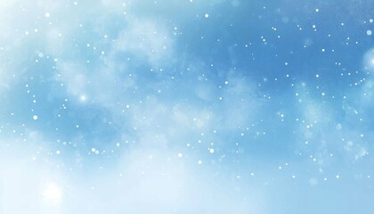 Fototapeta premium Light blue 2D cartoon template featuring starry sky Blurred abstract background with gradient creates an ideal design for advertisements posters and banners