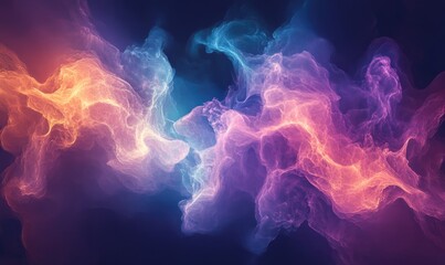 Fototapeta premium Abstract fractal forms exploring the theme of nuclear physics blending elements of graphic design within an Elementary Particles series