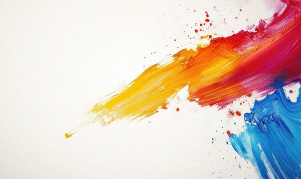 Elegant splash of paint background with customizable text space
