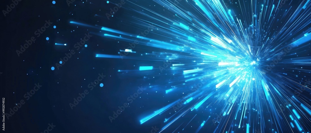 Poster futuristic abstract background with glowing rays ideal for business web design print materials or pr