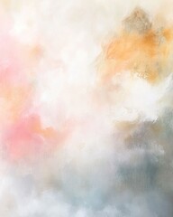 Fototapeta premium Soft ethereal abstract backdrop featuring gentle pastel hues