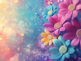 Fototapeta premium Vibrant and playful background featuring a whimsical effect part of a creative series