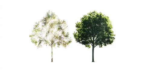 Obraz premium Trees Shaped Recycling Symbol