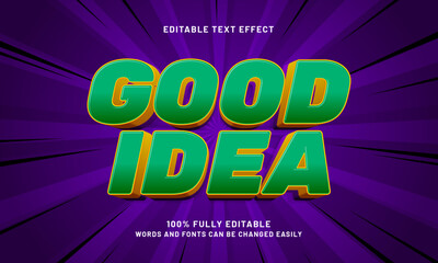 good idea editable text effects with a smart and joyful theme