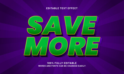 save more editable text effects with a promo and discount theme