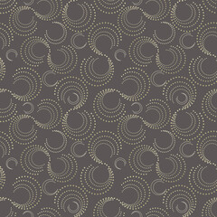 Seamless abstract monochrome pattern. Grey-brown pattern.
