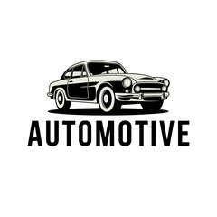 classic cars minimalist logo design template