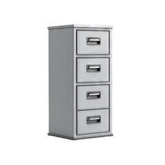 File cabinet, white isolated background, Transparent Background