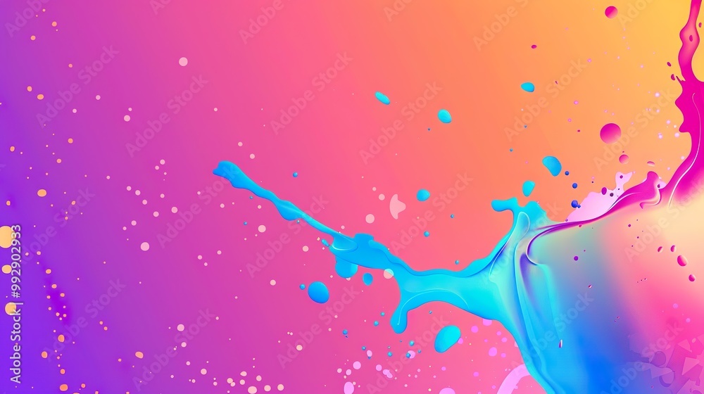 Wall mural color_gradient_splash_banner_background