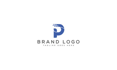 letter P logo design vector template design for brand.